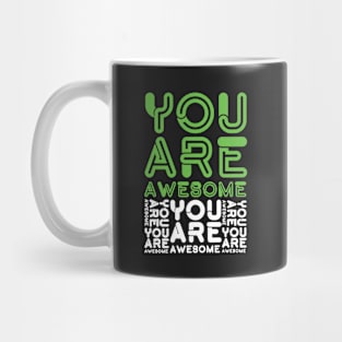 Retro You Are Awesome Mug